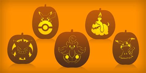 Printable Pokemon Pumpkin Stencil