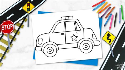 Printable Police Car Template