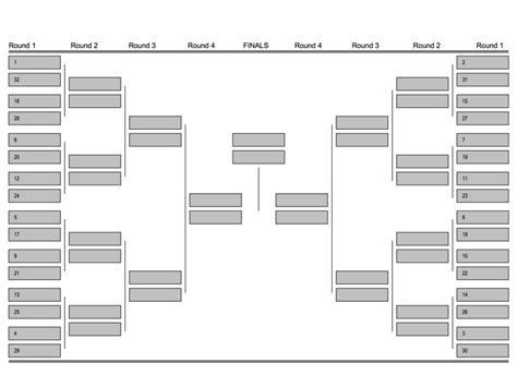 Printable Pool Play Tournament Brackets