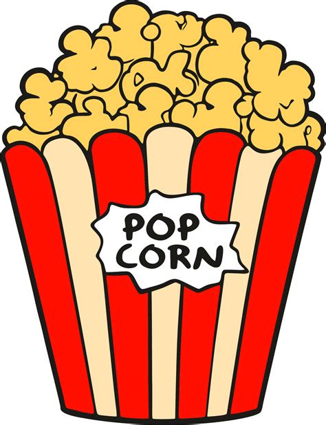 Printable Popcorn Clip Art