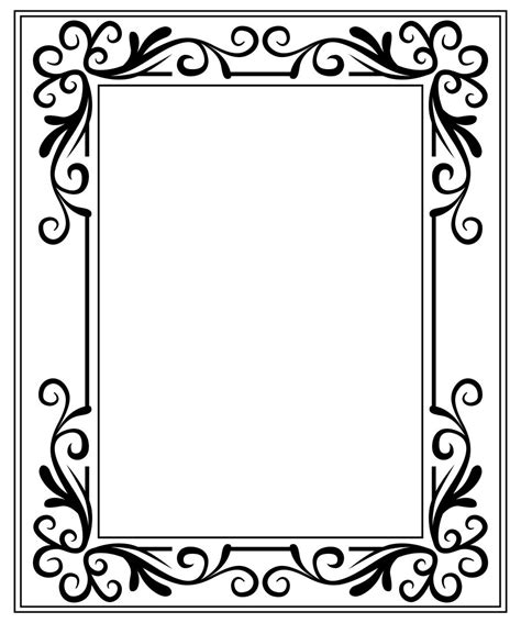 Printable Portrait Frame
