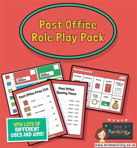 Printable Post Office Role Play