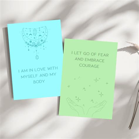 Printable Postive Flash Cards