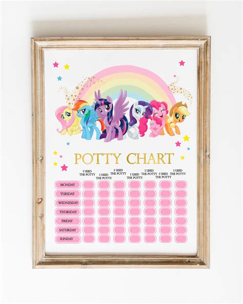 Printable Potty Chart Pony