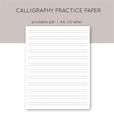 Printable Practice Paper Lined Paper With Words