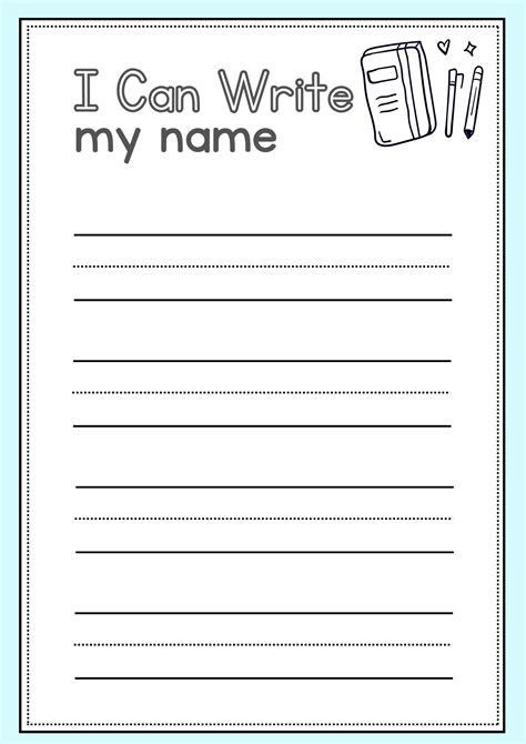 Printable Practice Writing Name Sheets