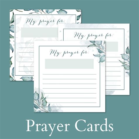 Printable Prayer Request Cards Template