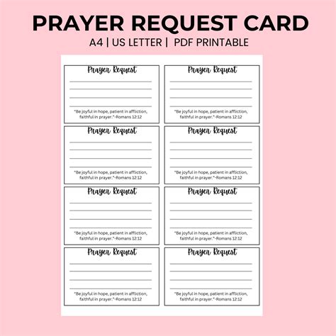 Printable Prayer Request For Samaritans Purse