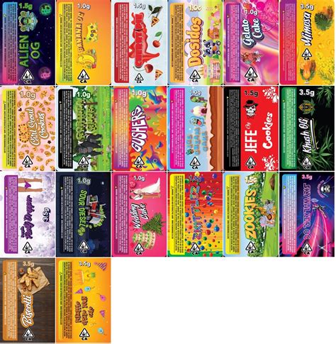 Printable Pre Roll Joint Labels