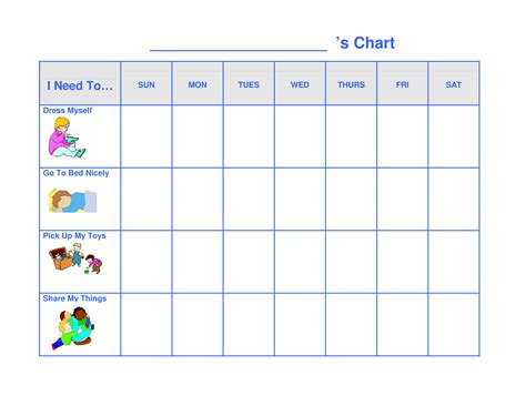 Printable Prek Child Behavior Chart