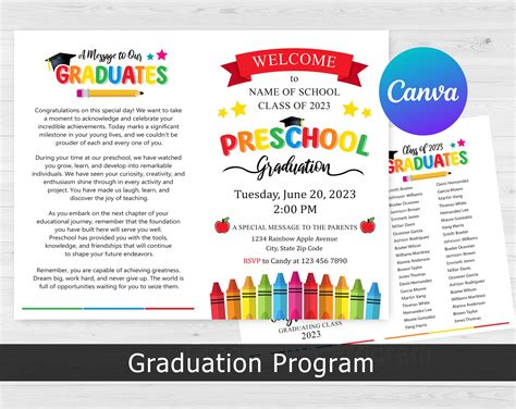 Printable Preschool Graduation Program