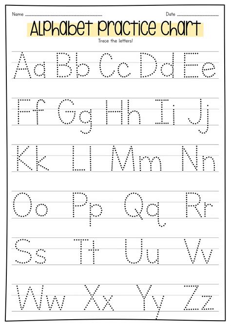 Printable Preschool Practice Writing Sheets