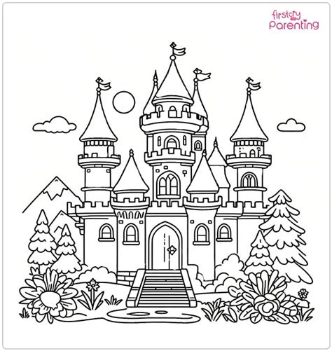 Printable Princess Peach Castle