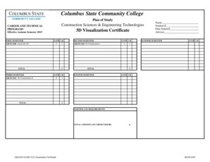 Printable Program Of Study Himt Cscc