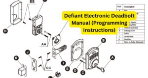 Printable Programming Instructions For Defiant