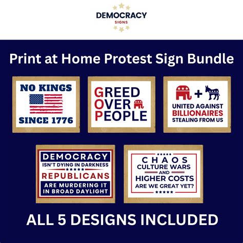 Printable Protest Signs Housing