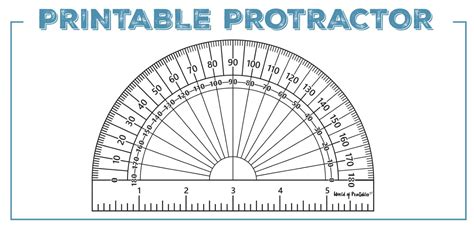 Printable Protractor With Segments
