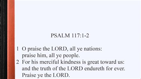 Printable Psalm 117 Kjv