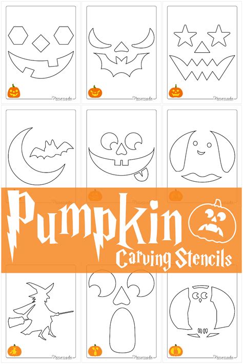 Printable Pumpkin Carving Stencil Top