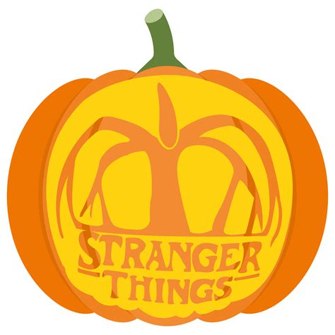 Printable Pumpkin Carving Stranger Things Template