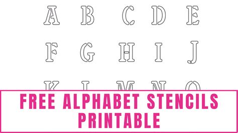 Printable Pumpkin Letters Stencils