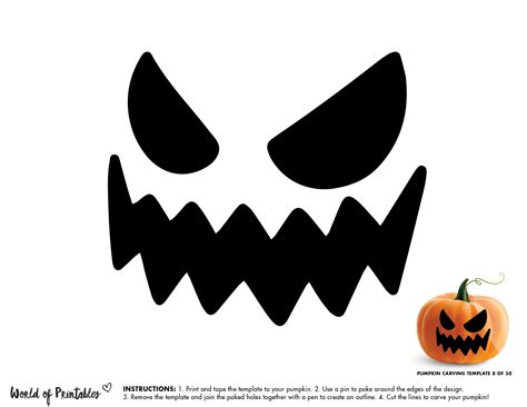 Printable Pumpkin Stencils Face