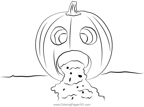 Printable Pumpkin Stencils Puking