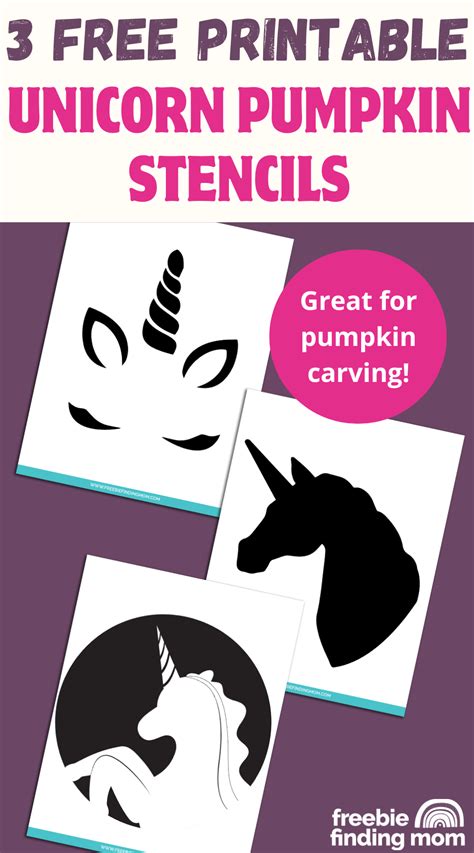 Printable Pumpkin Stencils Unicorn