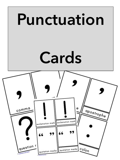 Printable Punctuation Stencils