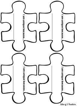 Printable Puzzle Piece Activity