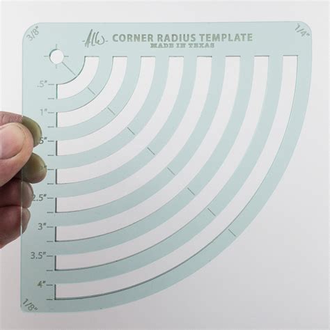Printable Radius Templates