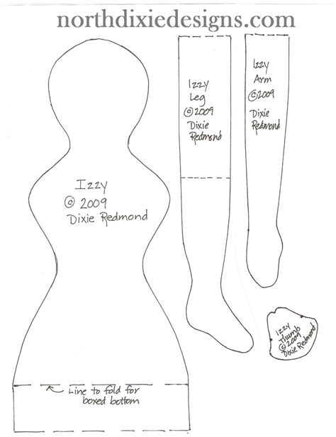 Printable Rag Doll Pattern And Clothes Pattern Free