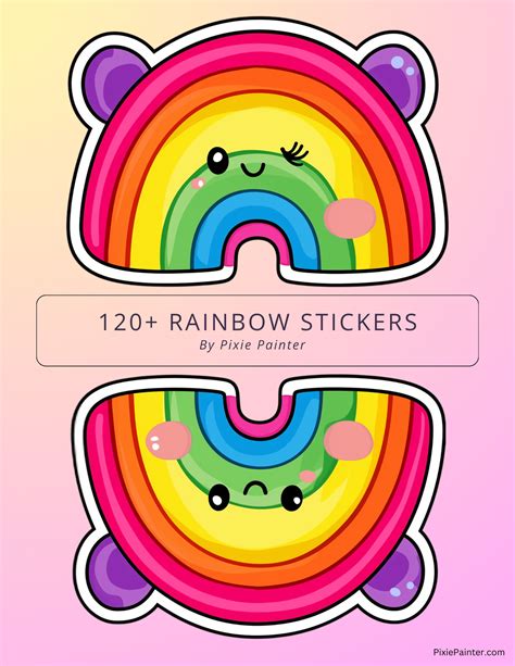 Printable Rainbow Stickers