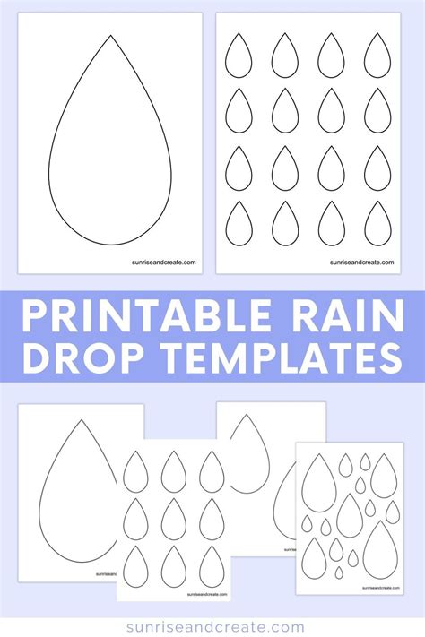 Printable Raindrops With Muscles