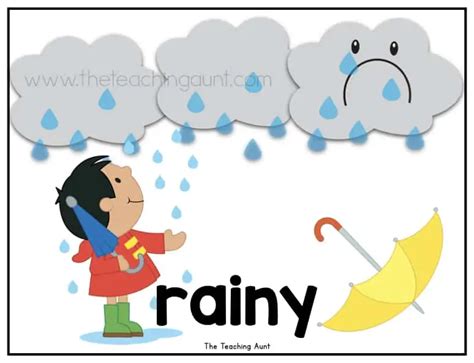 Printable Rainy Day Cards