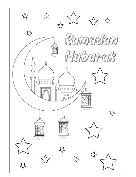 Printable Ramadan Mubarak Coloring Pages: A Creative Way To Celebrate