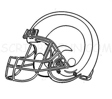 Printable Rams Helmet Picture