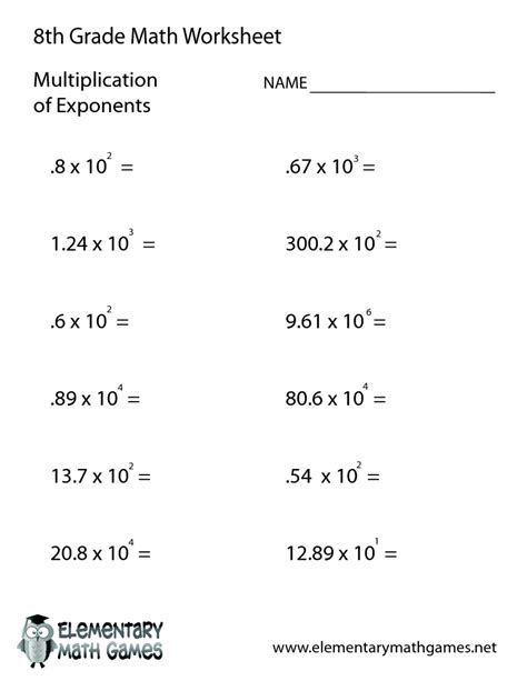 Printable Random 8Th Grade Math Problems