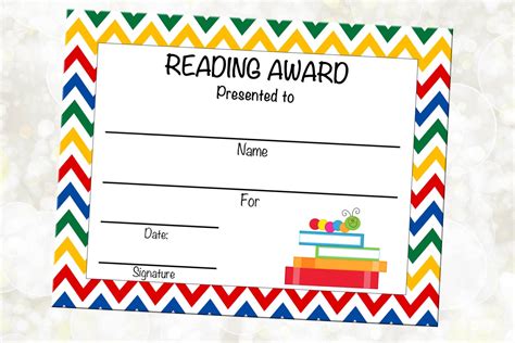 Printable Reading Awards For Students