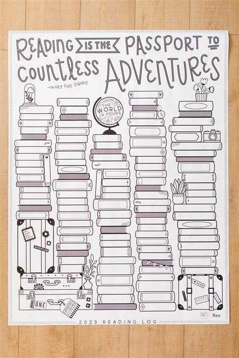 Printable Reading Book Log