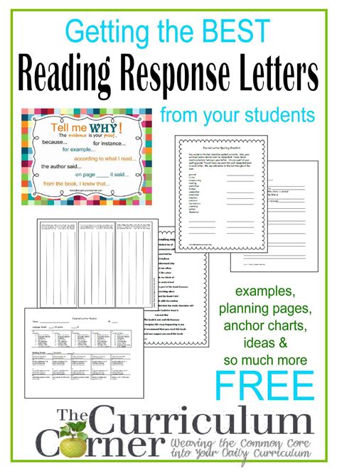 Printable Reading Response Letters