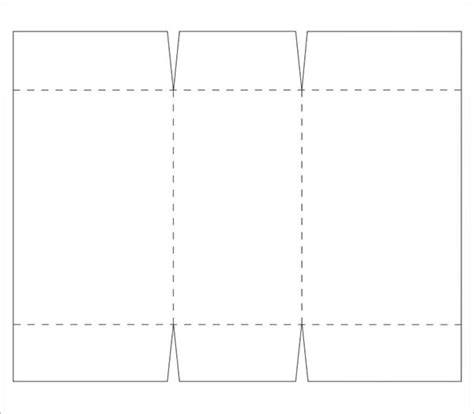 Printable Rectangle Favor Box Pdf Template Free