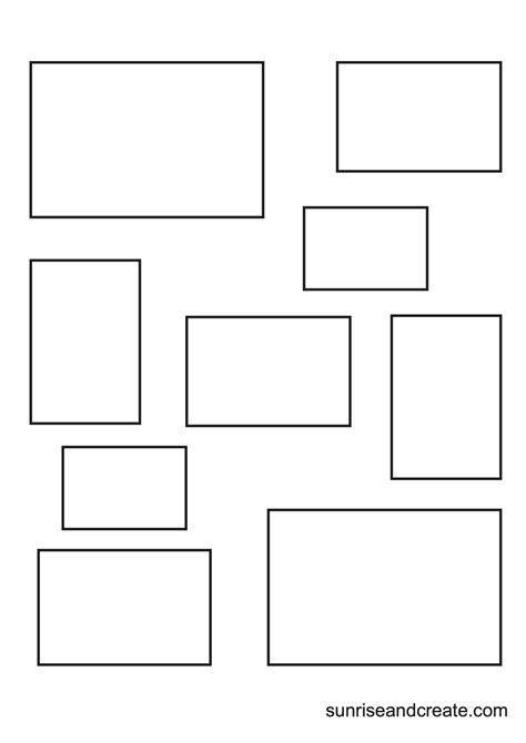 Printable Rectangle Pattern Template