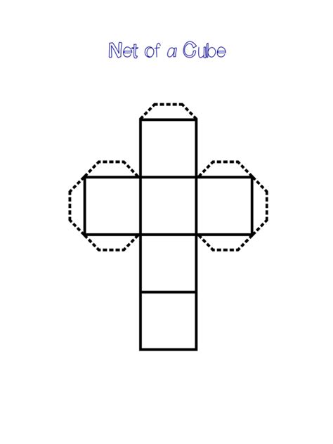 Printable Rectangular Net Printable Rectangular Net Fits 1 Cm Cubes