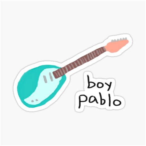 Printable Redbubble Stickers Boy Pablo