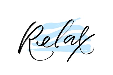 Printable Relax Image Blue