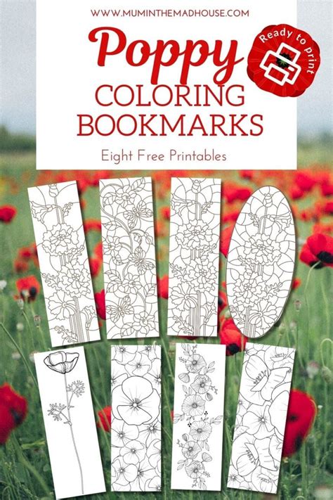 Printable Remembrance Day Bookmarks