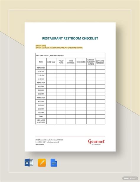 Printable Restaurant Side Work Template: A Complete Guide