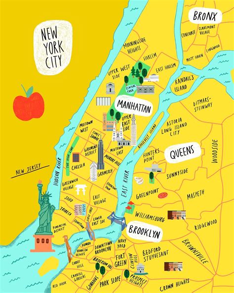 Printable Restaurnt Map Of Nyc