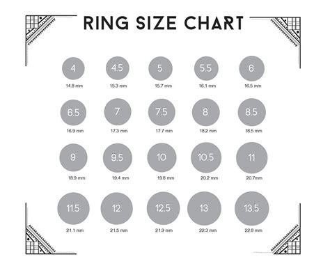 Printable Ring Size Jvl